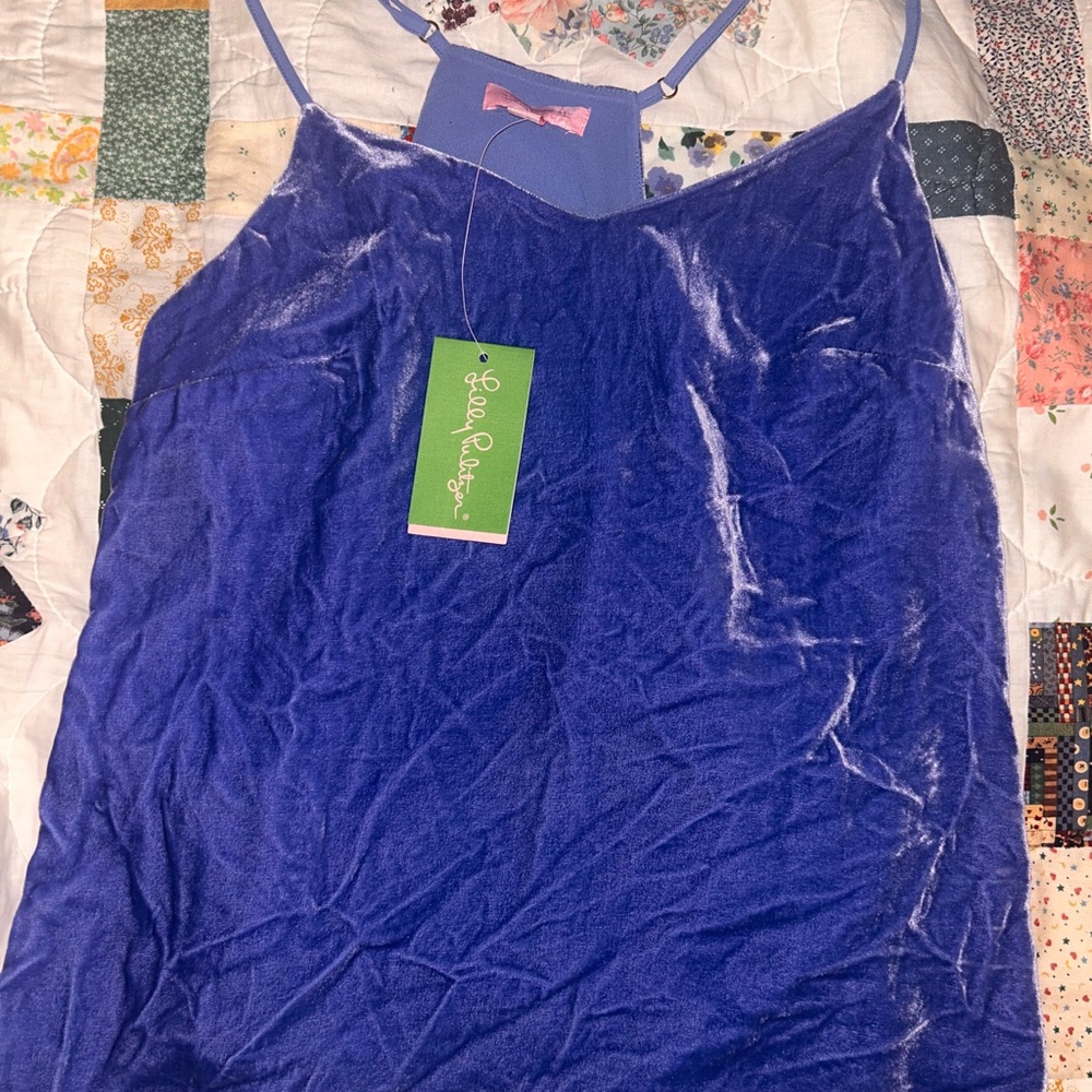 Blue Velvet Women's Top